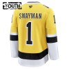 Dresovi Boston Bruins Fanatics NHL Stadium Series Premium Jeremy Swayman 2025-26 Gold - Dječji