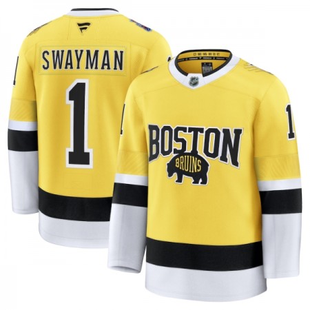 Dresovi Boston Bruins Fanatics NHL Stadium Series Premium Jeremy Swayman 2025-26 Gold - Muške Dresovi Boston Bruins Fanatics NHL Stadium Series Premium Jeremy Swayman 2025-26 Gold - Muške