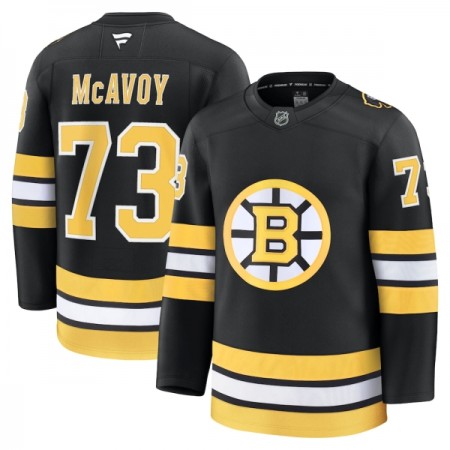Dresovi Boston Bruins Fanatics Premium Charlie Mcavoy 2025-26 Domaći Crno - Muške