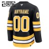 Dresovi Boston Bruins Fanatics Premium Custom 2025-26 Domaći Crno - Dječji