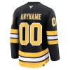 Dresovi Boston Bruins Fanatics Premium Custom 2025-26 Domaći Crno - Muške