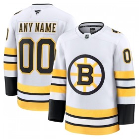 Dresovi Boston Bruins Fanatics Premium Custom 2025-26 Gostujući Bijela - Muške
