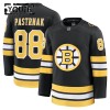 Dresovi Boston Bruins Fanatics Premium David Pastrnak 2025-26 Domaći Crno - Dječji