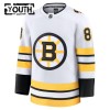 Dresovi Boston Bruins Fanatics Premium David Pastrnak 2025-26 Gostujući Bijela - Dječji