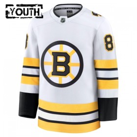 Dresovi Boston Bruins Fanatics Premium David Pastrnak 2025-26 Gostujući Bijela - Dječji