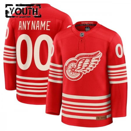 Dresovi Detroit Red Wings Fanatics Centennial Premium Custom 2025-26 Crvena - Dječji