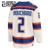 Dresovi Edmonton Oilers Fanatics Premium Evan Bouchard 2025-26 Treći Bijela - Dječji