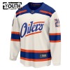 Dresovi Edmonton Oilers Fanatics Premium Leon Draisaitl 2025-26 Treći Bijela - Dječji