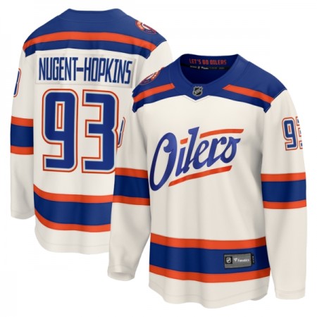Dresovi Edmonton Oilers Fanatics Premium Ryan Nugent-Hopkins 2025-26 Treći Bijela - Muške