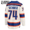 Dresovi Edmonton Oilers Fanatics Premium Stuart Skinner 2025-26 Treći Bijela - Dječji