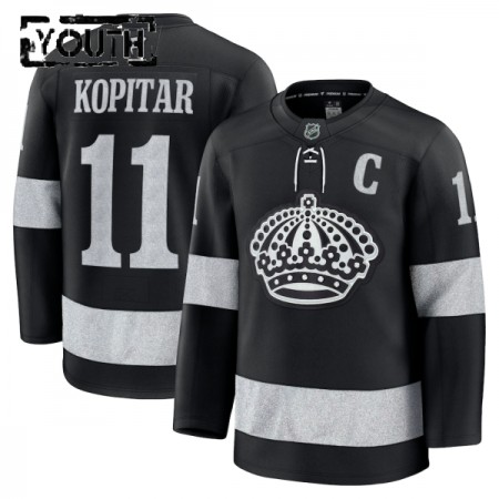 Dresovi Los Angeles Kings Fanatics Premium Anze Kopitar 2025-26 Treći Crno - Dječji