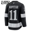Dresovi Los Angeles Kings Fanatics Premium Anze Kopitar 2025-26 Treći Crno - Dječji