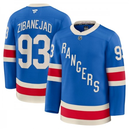 Dresovi New York Rangers Fanatics Centennial Premium Mika Zibanejad 2025-26 Plava - Muške Dresovi New York Rangers Fanatics Centennial Premium Mika Zibanejad 2025-26 Plava - Muške