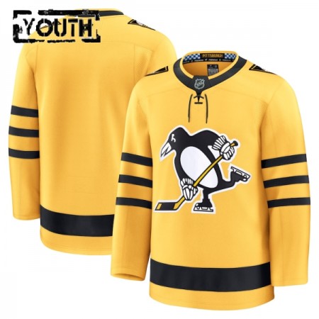 Dresovi Pittsburgh Penguins Fanatics Premium Custom 2025-26 Treći Gold - Dječji Dresovi Pittsburgh Penguins Fanatics Premium Custom 2025-26 Treći Gold - Dječji
