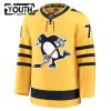 Dresovi Pittsburgh Penguins Fanatics Premium Evgeni Malkin 2025-26 Treći Gold - Dječji