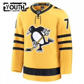 Dresovi Pittsburgh Penguins Fanatics Premium Evgeni Malkin 2025-26 Treći Gold - Dječji