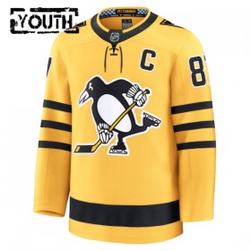 Dresovi Pittsburgh Penguins Fanatics Premium Sidney Crosby 2025-26 Treći Gold - Dječji