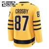 Dresovi Pittsburgh Penguins Fanatics Premium Sidney Crosby 2025-26 Treći Gold - Dječji