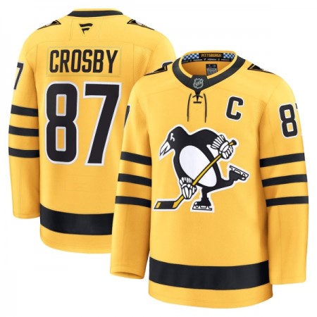 Dresovi Pittsburgh Penguins Fanatics Premium Sidney Crosby 2025-26 Treći Gold - Muške Dresovi Pittsburgh Penguins Fanatics Premium Sidney Crosby 2025-26 Treći Gold - Muške