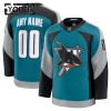 Dresovi San Jose Sharks Fanatics Premium Custom 2025-26 Treći Teal - Dječji Dresovi San Jose Sharks Fanatics Premium Custom 2025-26 Treći Teal - Dječji