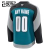 Dresovi San Jose Sharks Fanatics Premium Custom 2025-26 Treći Teal - Dječji