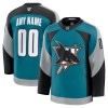 Dresovi San Jose Sharks Fanatics Premium Custom 2025-26 Treći Teal - Muške