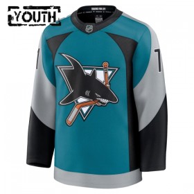 Dresovi San Jose Sharks Fanatics Premium Macklin Celebrini 2025-26 Treći Teal - Dječji