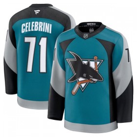 Dresovi San Jose Sharks Fanatics Premium Macklin Celebrini 2025-26 Treći Teal - Muške