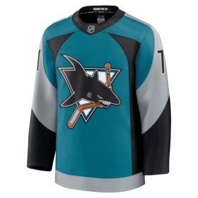 Dresovi San Jose Sharks Fanatics Premium Macklin Celebrini 2025-26 Treći Teal - Muške