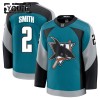 Dresovi San Jose Sharks Fanatics Premium Will Smith 2025-26 Treći Teal - Dječji