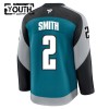 Dresovi San Jose Sharks Fanatics Premium Will Smith 2025-26 Treći Teal - Dječji