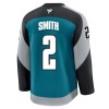 Dresovi San Jose Sharks Fanatics Premium Will Smith 2025-26 Treći Teal - Muške
