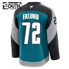 Dresovi San Jose Sharks Fanatics Premium William Eklund 2025-26 Treći Teal - Dječji