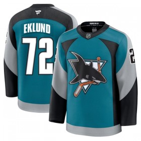 Dresovi San Jose Sharks Fanatics Premium William Eklund 2025-26 Treći Teal - Muške