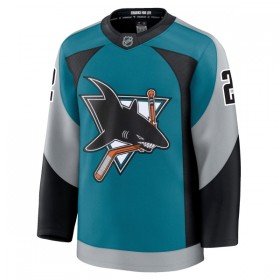 Dresovi San Jose Sharks Fanatics Premium William Eklund 2025-26 Treći Teal - Muške