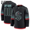Dresovi Seattle Kraken Fanatics Premium Custom 2025-26 Treći Crno - Dječji