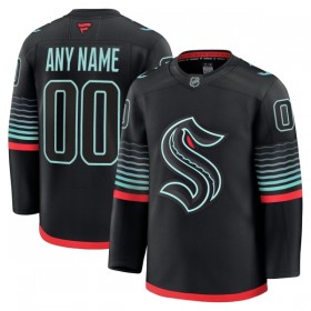 Dresovi Seattle Kraken Fanatics Premium Custom 2025-26 Treći Crno - Muške