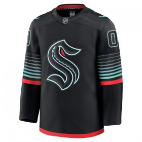 Dresovi Seattle Kraken Fanatics Premium Custom 2025-26 Treći Crno - Muške