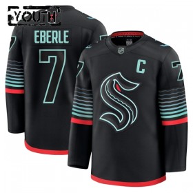 Dresovi Seattle Kraken Fanatics Premium Eberle Jordan 2025-26 Treći Crno - Dječji