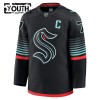 Dresovi Seattle Kraken Fanatics Premium Eberle Jordan 2025-26 Treći Crno - Dječji