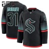 Dresovi Seattle Kraken Fanatics Premium Philipp Grubauer 2025-26 Treći Crno - Dječji Dresovi Seattle Kraken Fanatics Premium Philipp Grubauer 2025-26 Treći Crno - Dječji