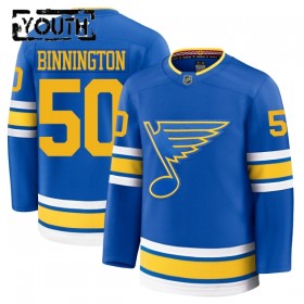 Dresovi St. Louis Blues Fanatics Premium Binnington Jordan 2025-26 Domaći Plava - Dječji