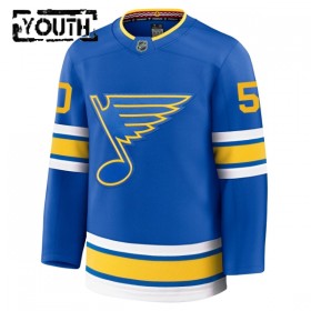 Dresovi St. Louis Blues Fanatics Premium Binnington Jordan 2025-26 Domaći Plava - Dječji