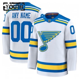 Dresovi St. Louis Blues Fanatics Premium Custom 2025-26 Gostujući Bijela - Dječji