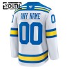 Dresovi St. Louis Blues Fanatics Premium Custom 2025-26 Gostujući Bijela - Dječji