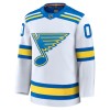Dresovi St. Louis Blues Fanatics Premium Custom 2025-26 Gostujući Bijela - Muške
