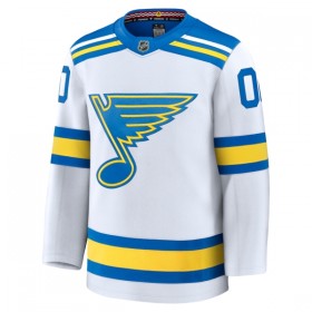 Dresovi St. Louis Blues Fanatics Premium Custom 2025-26 Gostujući Bijela - Muške