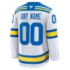 Dresovi St. Louis Blues Fanatics Premium Custom 2025-26 Gostujući Bijela - Muške
