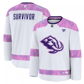 Dresovi Utah Hockey Club Fanatics Hockey Fights Cancer Practice Custom Bijela - Muške