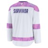 Dresovi Utah Hockey Club Fanatics Hockey Fights Cancer Practice Custom Bijela - Muške